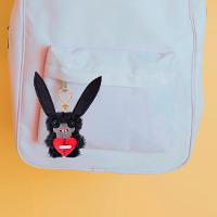 Chaveiro de Pelúcia Fuggler Key Rings 13cm - Lord Long Ears Preto - 2