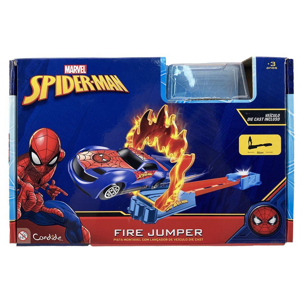 Pista para miniveículos Homem-Aranha - Salto em Chamas - 3