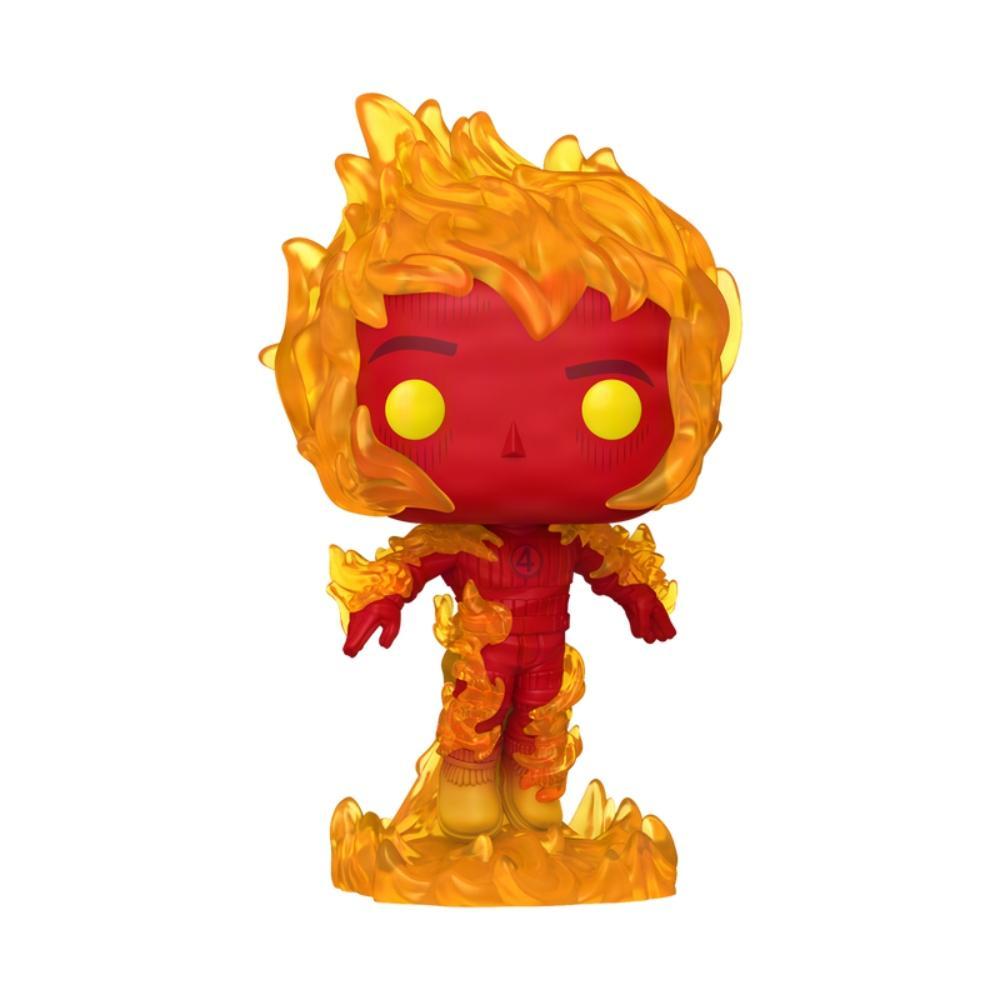 Boneco Funko Pop! Marvel Quarteto Fantástico - Tocha Humana - 3