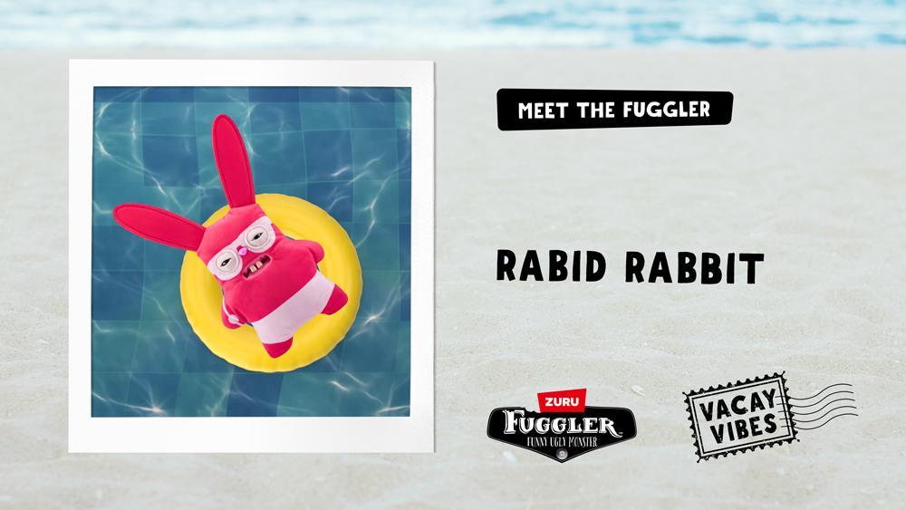 Pelúcia Fuggler Vacay Vibes 23cm - Rabid Rabbit - 4
