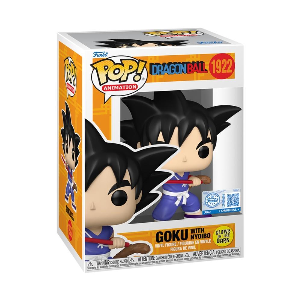 Boneco Funko Pop! Dragon Ball - Goku com Nyoibou (Glow) - 2