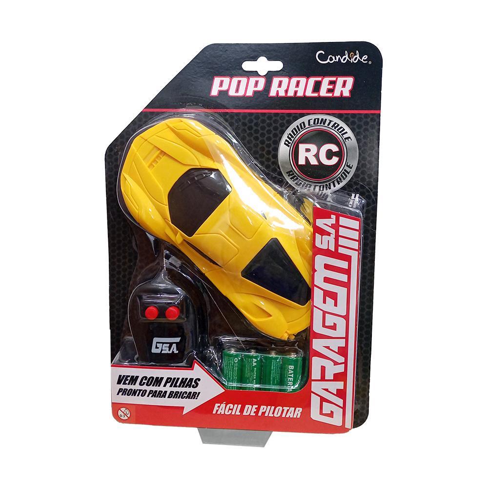 Carrinho C/R Garagem S.A. Pop Racer - Ferrari Amarela - 2