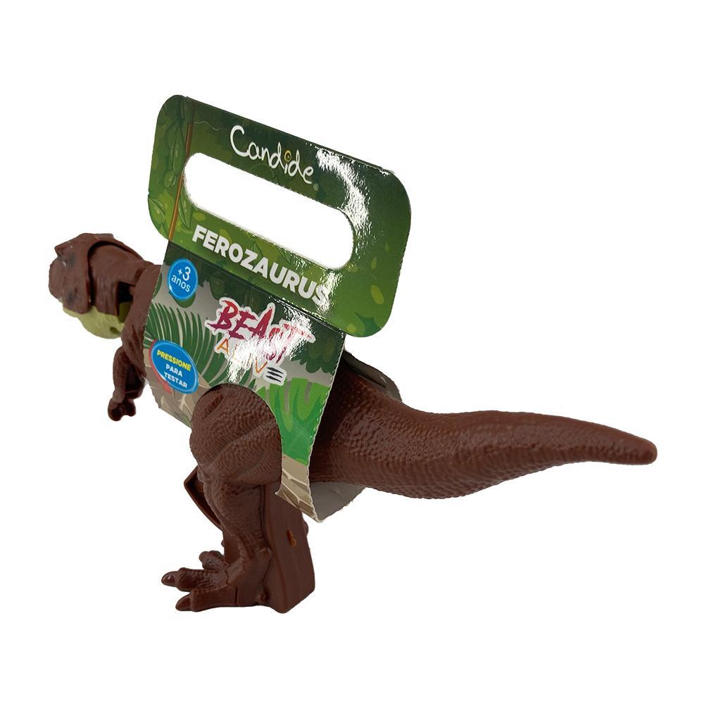 Dinossauro Beast Alive Ferozaurus - Marrom - 1