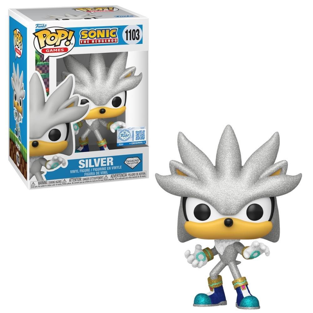 Boneco Funko Pop! Sonic The Hedgehog - Silver - 1