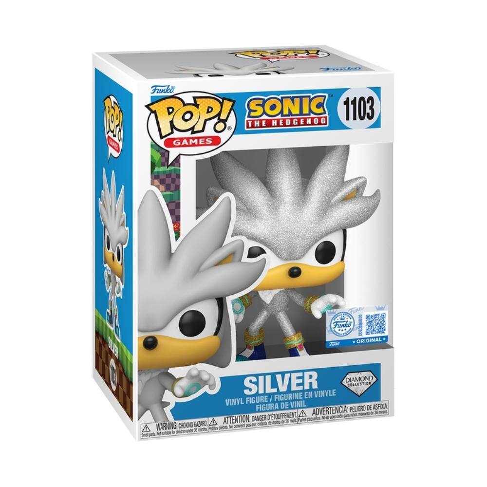 Boneco Funko Pop! Sonic The Hedgehog - Silver - 2