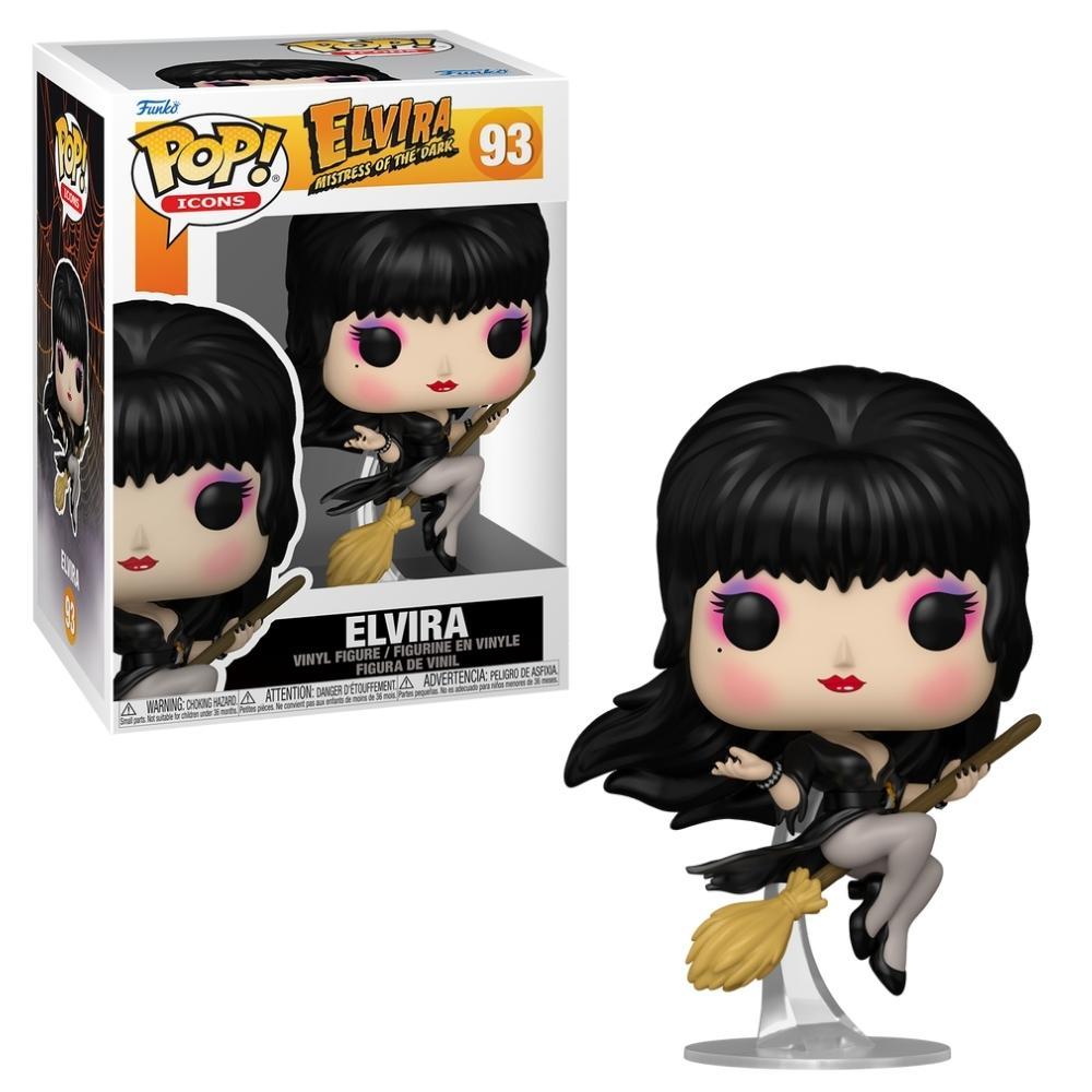 Boneco Funko Pop! Elvira: A Rainha das Trevas na Vassoura - 1