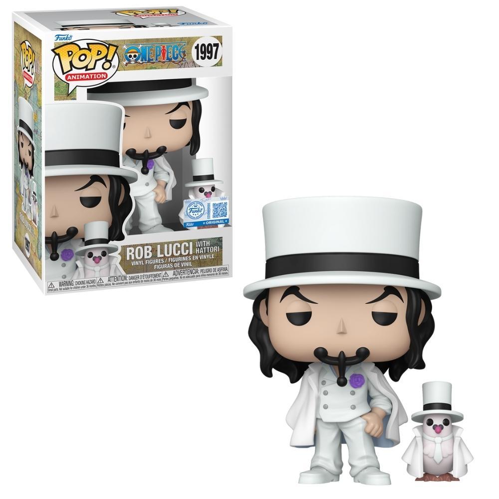 Boneco Funko Pop! One Piece Rob Lucci com Hattori com Chase - 1