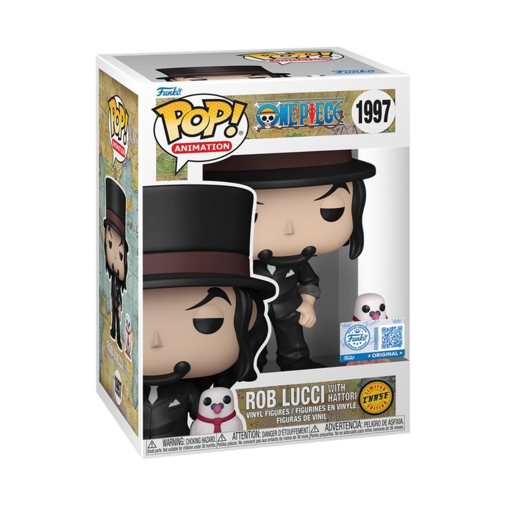 Boneco Funko Pop! One Piece Rob Lucci com Hattori com Chase - 2