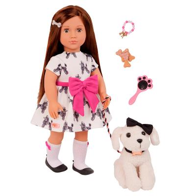 Boneca Our Generation Gemma e Cachorrinha Gigi