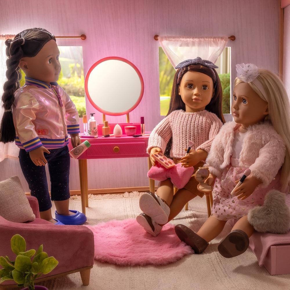 Mesa de Penteadeira Rosa Our Generation - 4