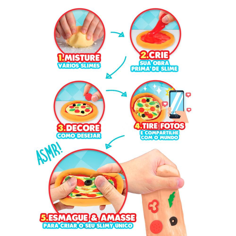 Mini Kit de Slime de Pizza Slimy DIY Street Food Crush - 3