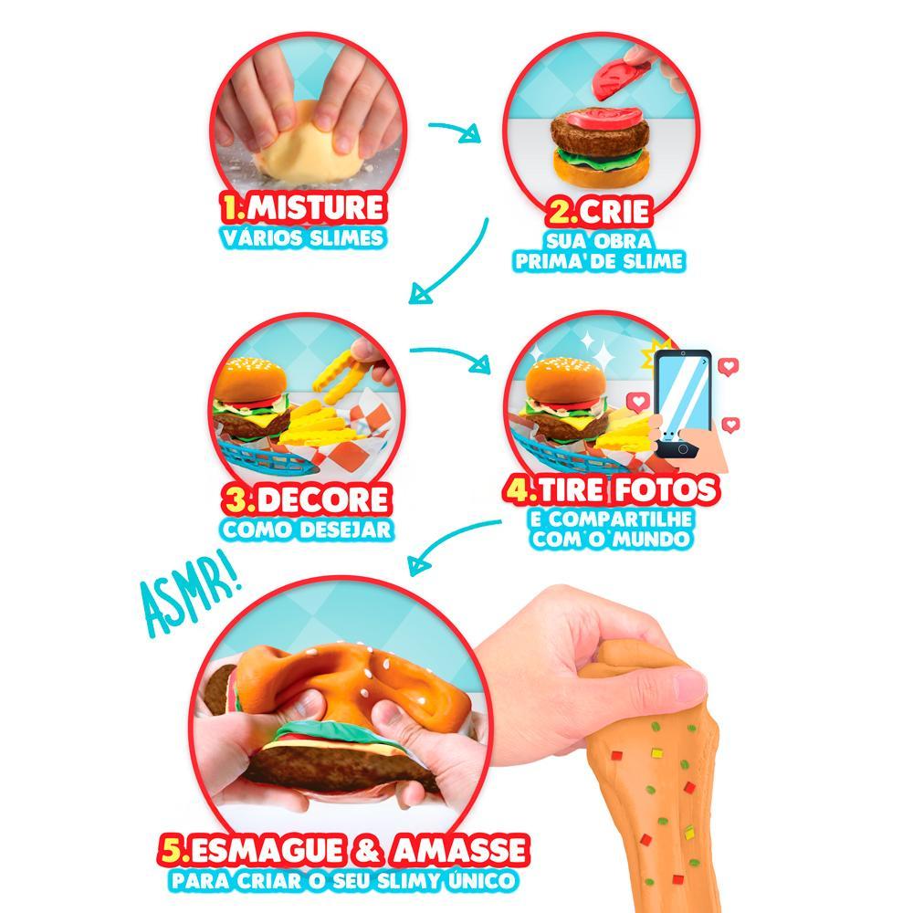 Kit de Slime de Hamburger Slimy DIY Street Food Crush - 3
