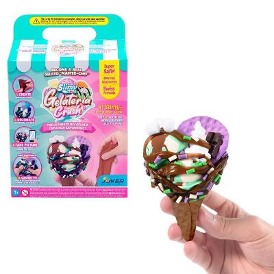Kit Slime de Sorvete Slimy Gelateria - Sorvete de Cone Chocolate