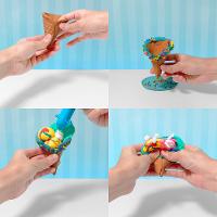 Kit Slime de Sorvete Slimy Gelateria - Sorvete de Cone Creme - 5