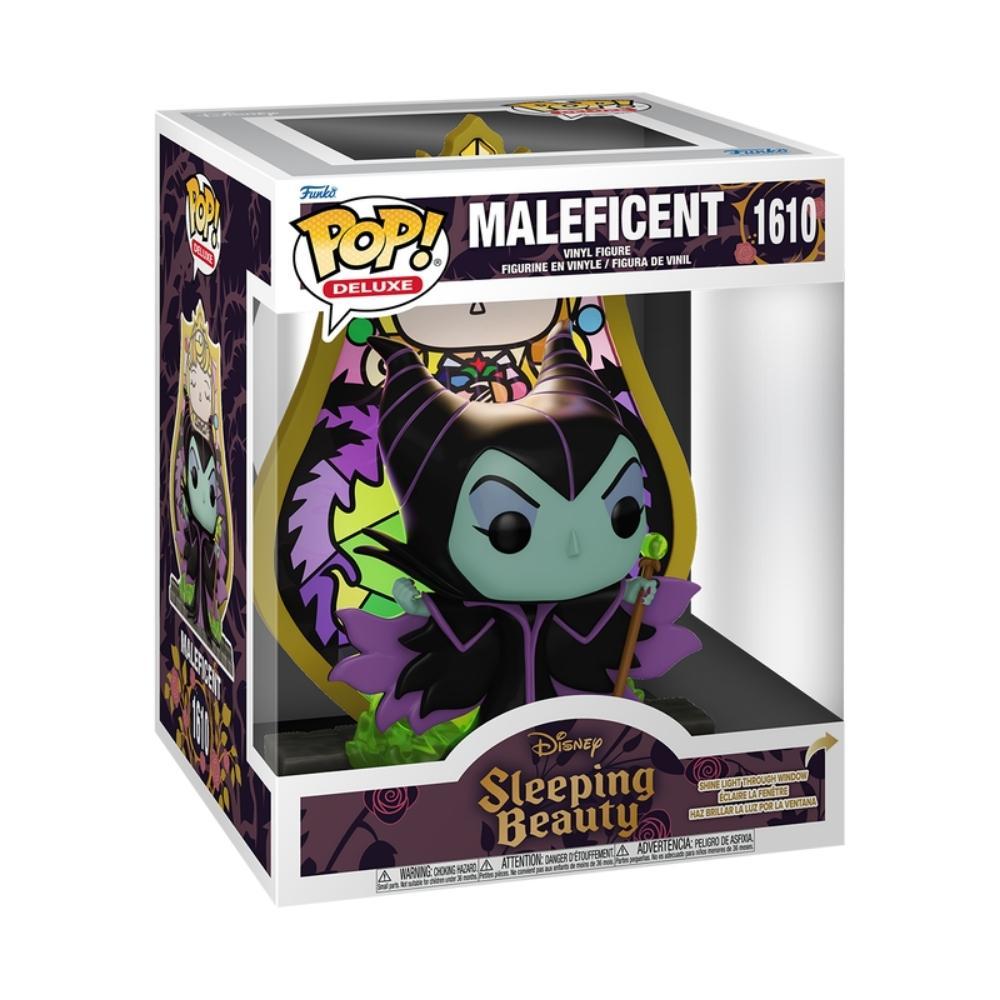 Boneco Funko Pop! Deluxe Disney Vilões - Malévola com Vitral - 2