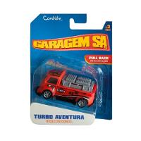 Mini Carrinho Pull Back Garagem S.A. Turbo Aventura - Vermelha - 3