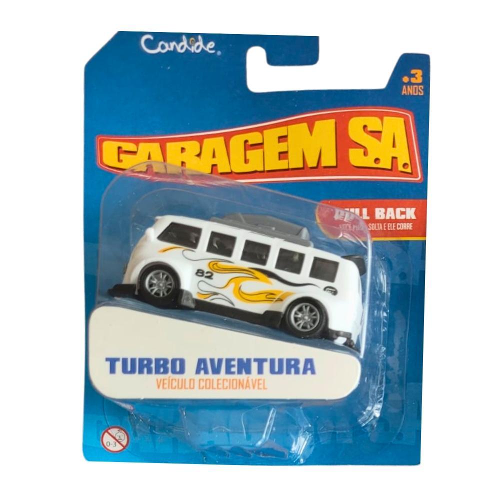 Mini Carrinho Pull Back Garagem S.A. Turbo Aventura - Branco 82 - 2