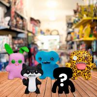 Kit com 5 Mini Bonecos Fuggler 6cm Azul, Onça, Rosa e Preto - 3