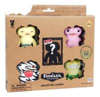 Kit com 5 Mini Bonecos Fuggler 6cm Zebra, Rosa, Verde e Amarelo - 4