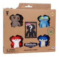 Kit com 5 Mini Bonecos Fuggler 6cm Marrom, Tie-Dye, Azul e Vermelho - 4