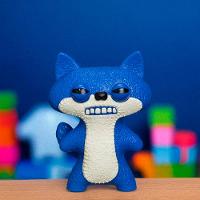 Mini Boneco Colecionável Fuggler 6cm - Suspicious Fox Azul - 5