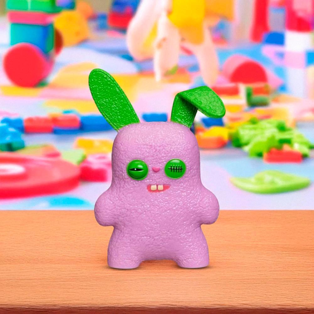Mini Boneco Colecionável Fuggler 6cm - Rabid Rabbit Rosa - 5