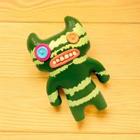 Mini Boneco Colecionável Fuggler 6cm - Indecisive Monster Verde - 5