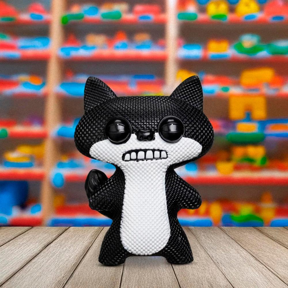 Mini Boneco Colecionável Fuggler 6cm - Suspicious Fox Preto - 4