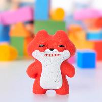 Mini Boneco Colecionável Fuggler 6cm - Sketchy Squirrel Vermelho - 5