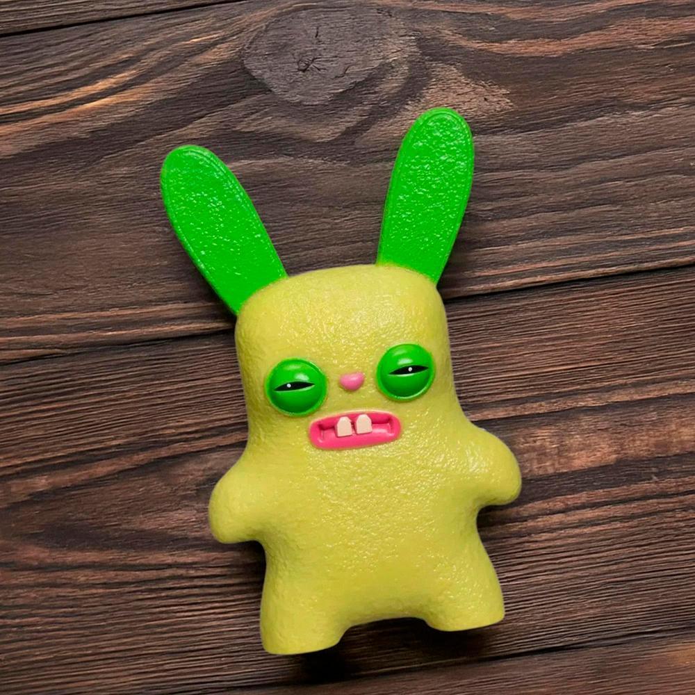 Mini Boneco Colecionável Fuggler 6cm - Rabid Rabbit Verde - 5