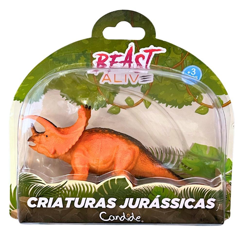 Dinossauro Beast Alive Criaturas Jurássicas Triceratops - 1