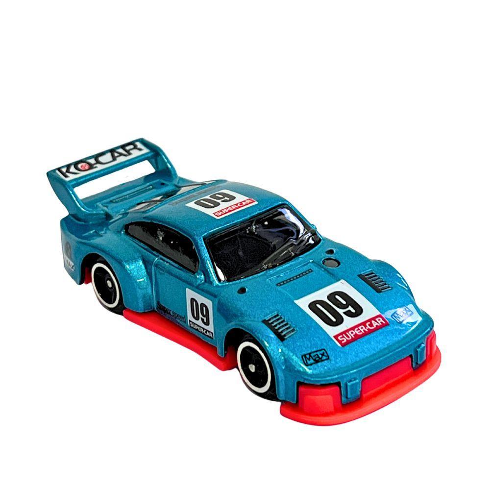 Mini Carrinho Die Cast Garagem S.A. - Corrida Azul Metálico - 1