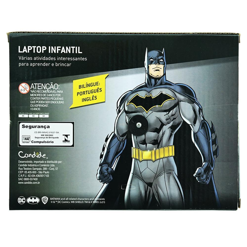 Laptop Infantil Educativo Candide Batman Bilíngue + Moto à Fricção Batman Power Bike - 5