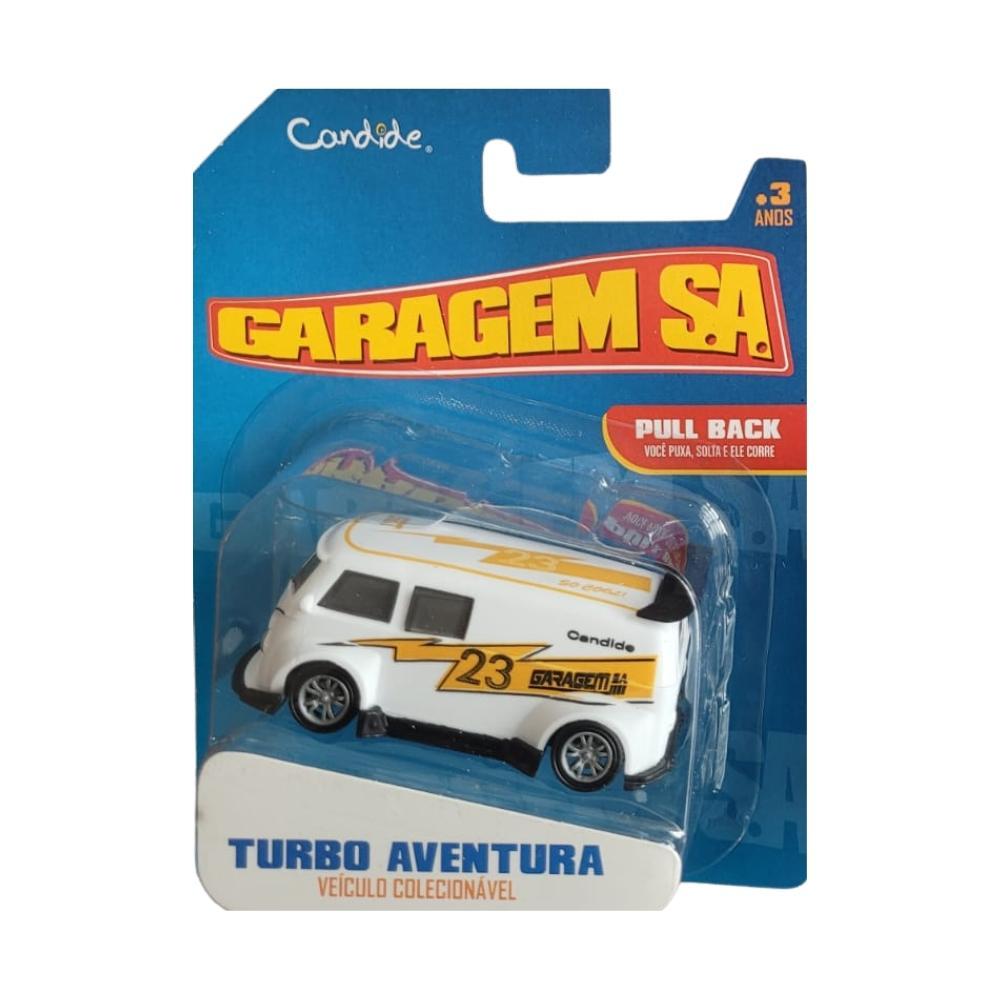 Mini Carrinho Pull Back Garagem S.A. Turbo Aventura - Branco 23 - 3