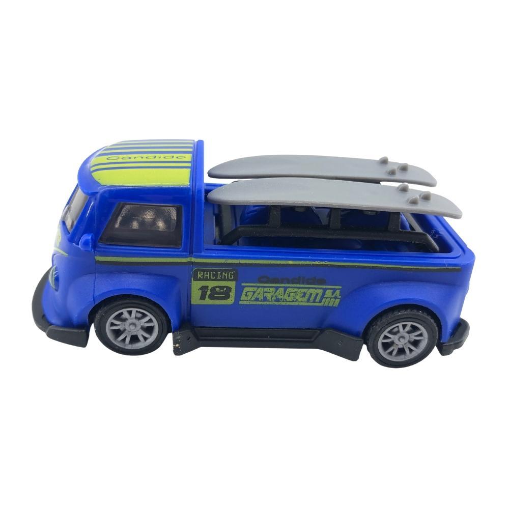 Mini Carrinho Pull Back Garagem S.A. Turbo Aventura - Azul - 6
