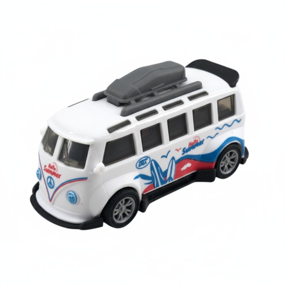 Mini Carrinho Pull Back Garagem S.A. Turbo Aventura - Branco Hello Summer - 1