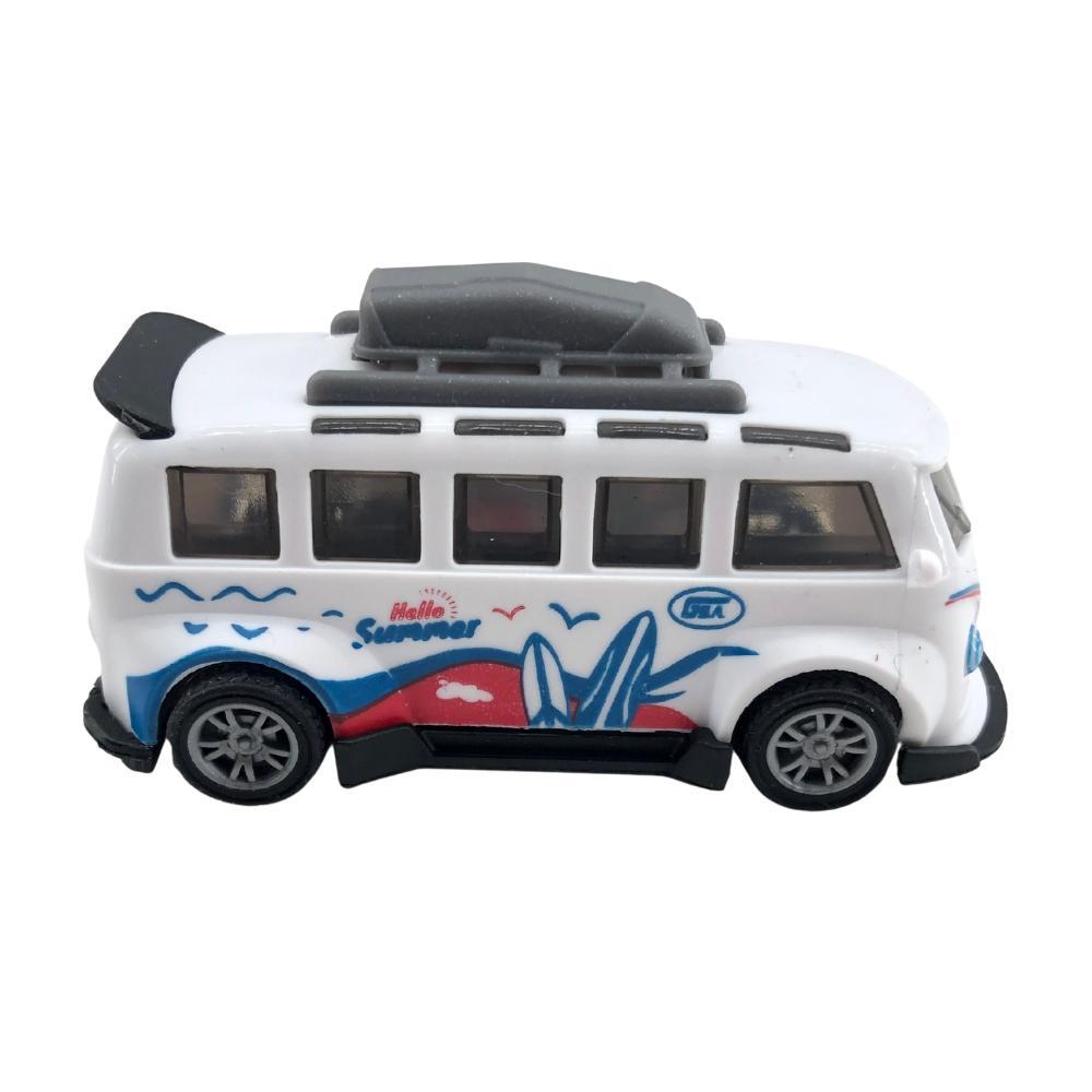 Mini Carrinho Pull Back Garagem S.A. Turbo Aventura - Branco Hello Summer - 5