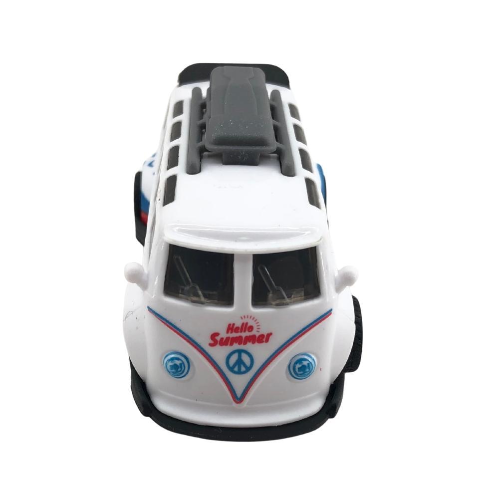 Mini Carrinho Pull Back Garagem S.A. Turbo Aventura - Branco Hello Summer - 6