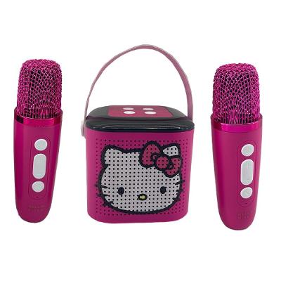 Caixa de Som Bluetooth Karaokê Infantil Hello Kitty