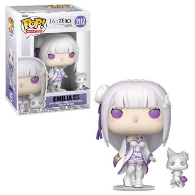 Boneco Funko Pop! & Buddy Re:Zero - Emilia e Puck
