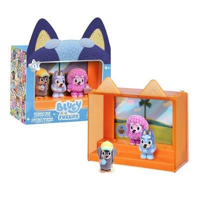 Kit 3 Bonecos Colecionáveis Bluey Fuzzies - Ilha das Sombras