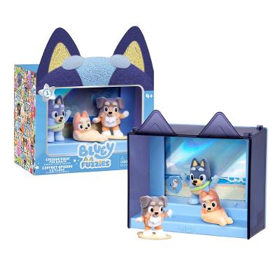 Kit 3 Bonecos Colecionáveis Bluey Fuzzies - A Praia