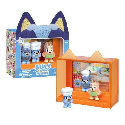 Kit 3 Bonecos Colecionáveis Bluey Fuzzies - Pavlova