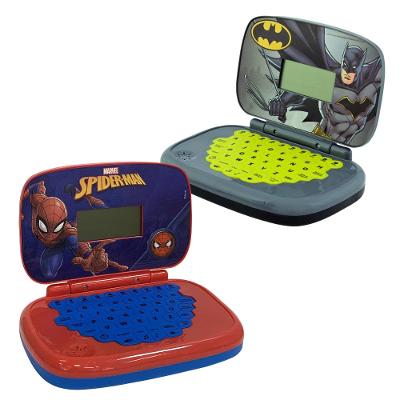 Kit Laptop Infantil Educativo Candide Homem-Aranha + Batman Bilíngue
