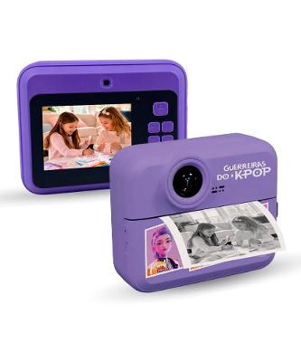 Câmera Digital Infantil com Impressão Guerreiras do K-Pop