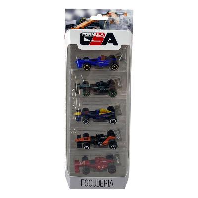 Kit com 5 Mini Carrinhos Die Cast Fórmula GSA - Escuderia