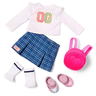 Conjunto de Roupa de Escola com Mochila Our Generation