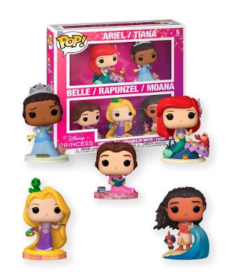 Kit 5 Bonecos Funko Pop! Disney Princesas
