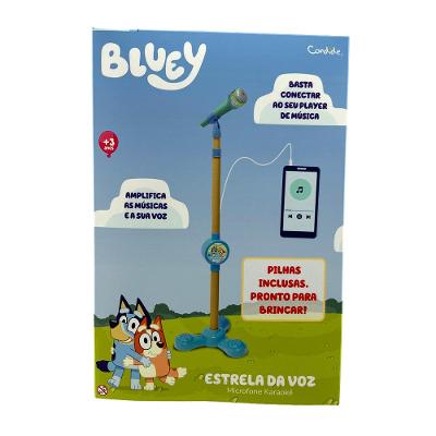 Microfone com Pedestal Karaokê Bluey