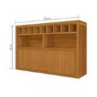 Armário Aéreo 1 Porta Bascula Adega Ripado Baronesa 120cm Mdf - 5